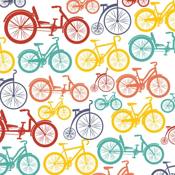 Bicycle vehicle isolated icon — Stock Vector