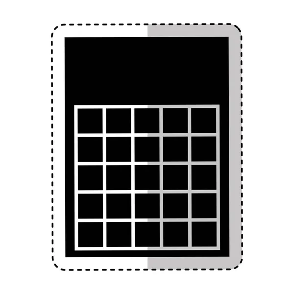 Cartão de bingo ícone isolado — Vetor de Stock