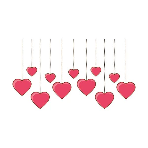 Corazón tarjeta de amor icono — Vector de stock