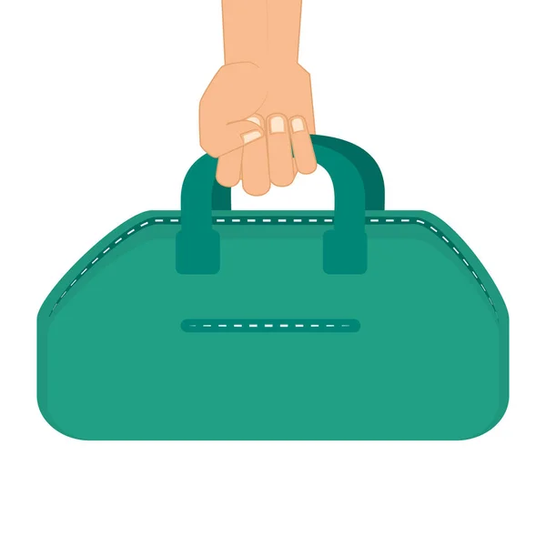 Icono de equipo bolsa de gimnasio — Vector de stock