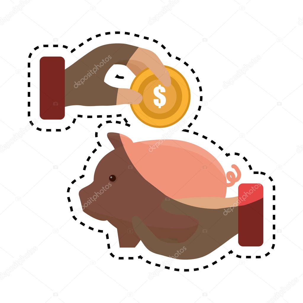 piggy savings money icon