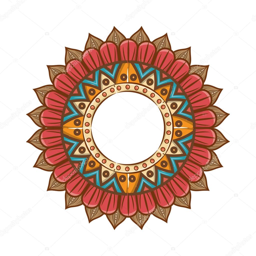 mandala art decorative icon