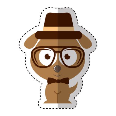 sevimli köpek karakter yenilikçi stili