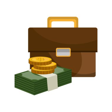 Portföy iş izole simgesi