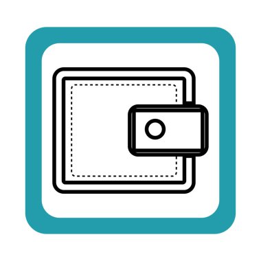 m-cüzdan para izole simgesi