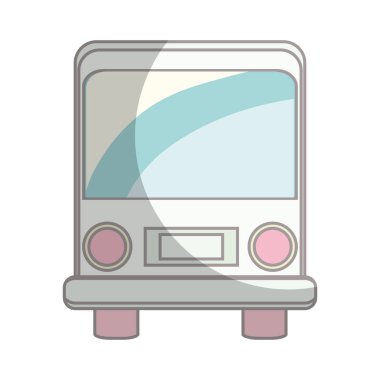 otobüs araç izole simgesi