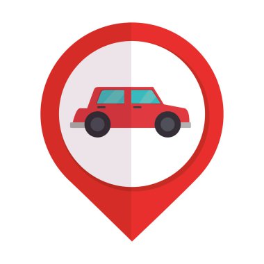 Araba sedan araç simgesini