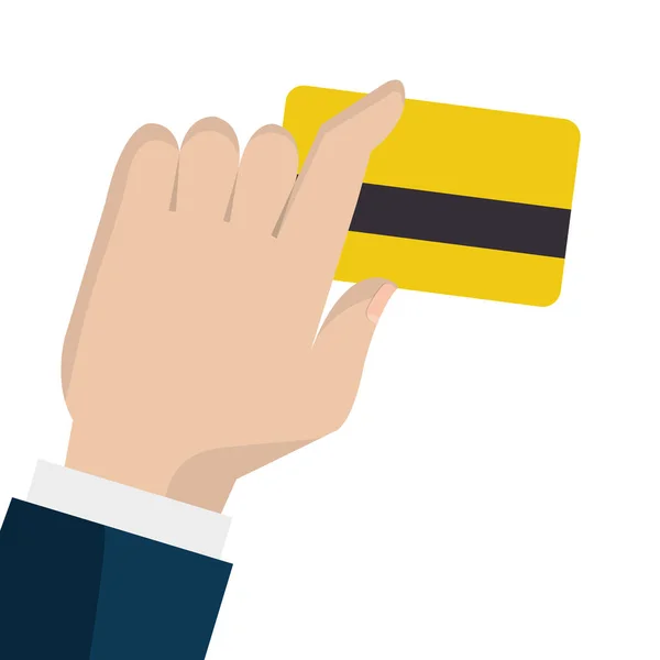 Creditcard geïsoleerde pictogram — Stockvector