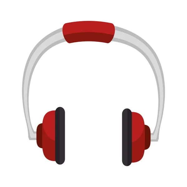Dispositivo de auriculares icono aislado — Vector de stock