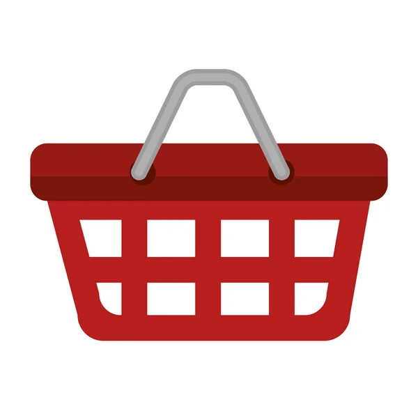 Cesta de compras icono comercial — Vector de stock