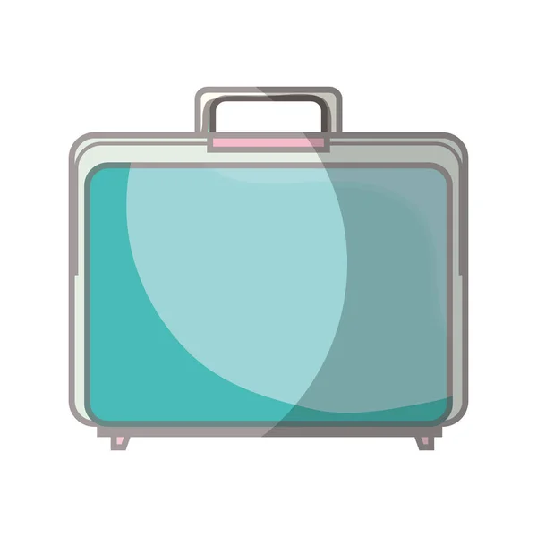 Viaje en maleta icono aislado — Vector de stock