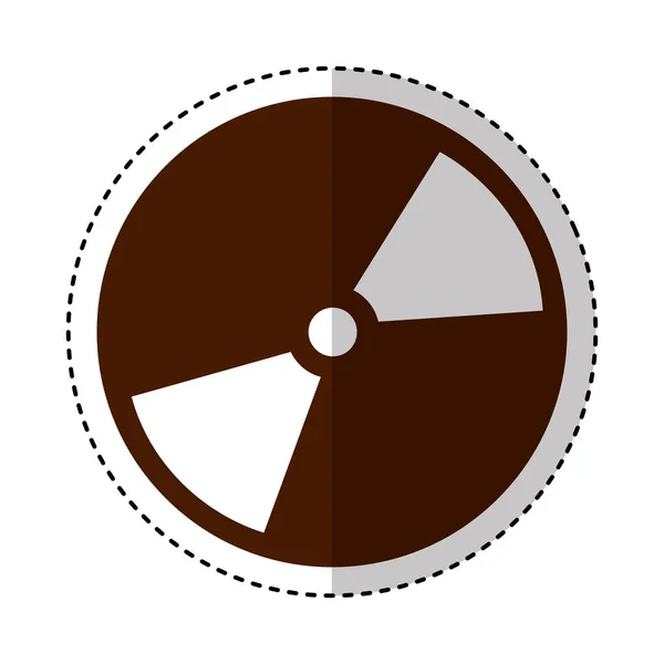 Symbol für Compact Disk isoliert — Stockvektor