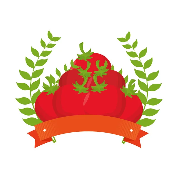 Tomate fraîche produit agricole — Image vectorielle