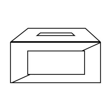 seçim urn izole simgesi