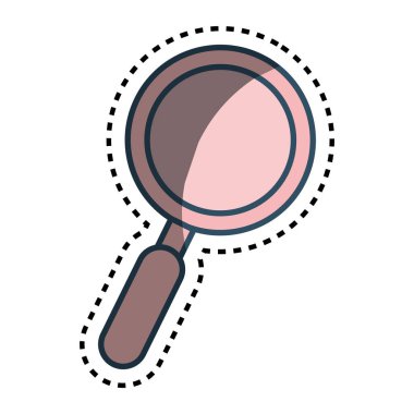 büyüteç izole edilmiş simge ara