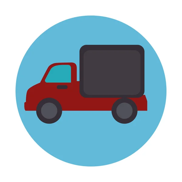 Camion veicolo servizio di consegna — Vettoriale Stock