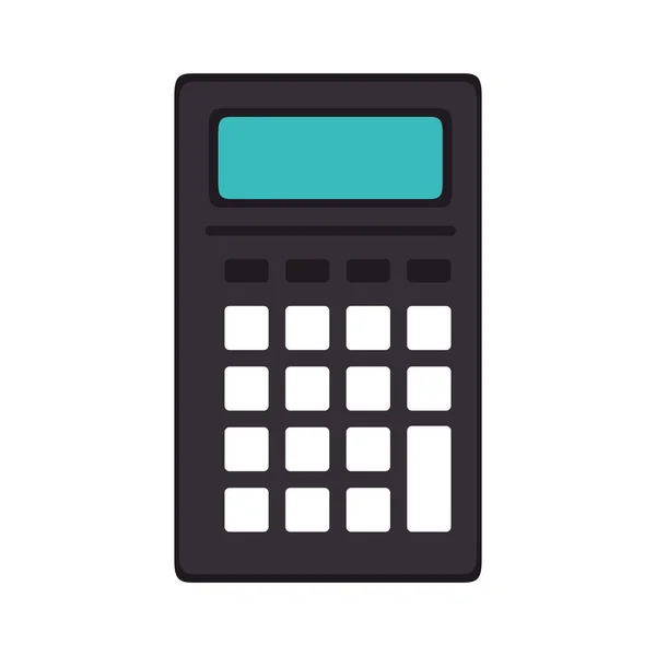 Calculadora matemáticas icono aislado — Vector de stock