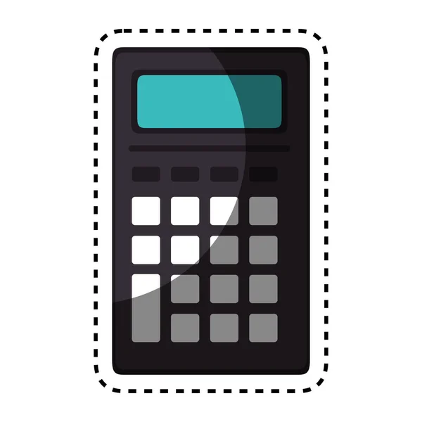 Calculadora matemáticas icono aislado — Vector de stock