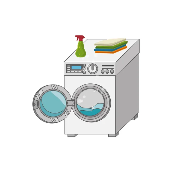 洗衣服务设置图标 — 图库矢量图片