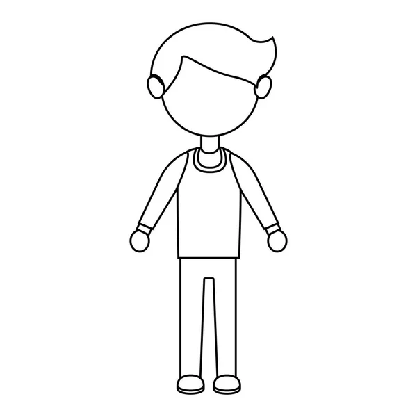 Hombre de negocios personaje avatar icono — Vector de stock