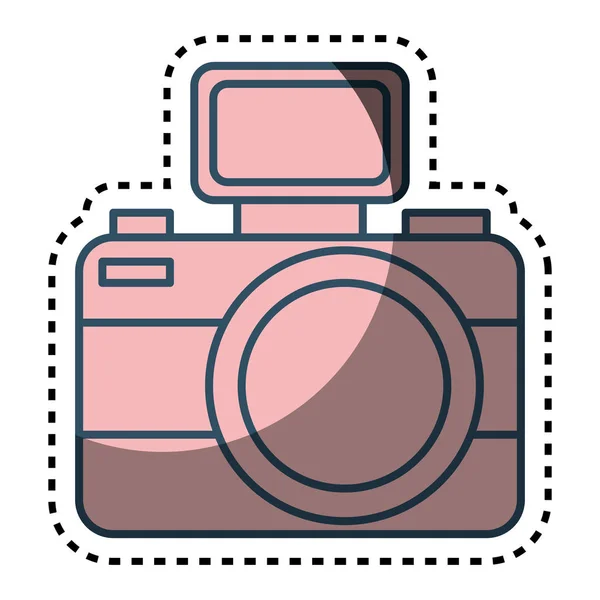 Fotografische geïsoleerde camerasymbool — Stockvector