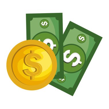 nakit para izole simgesi
