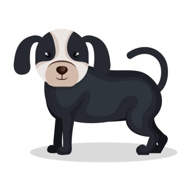 sevimli köpek maskot simgesi