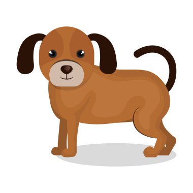 sevimli köpek maskot simgesi