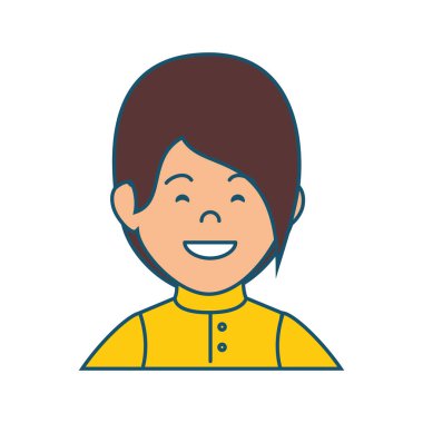 erkek avatar karakteri izole edilmiş simge