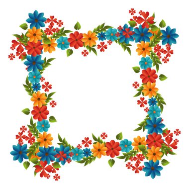 şirin çerçeve dekoratif çiçek