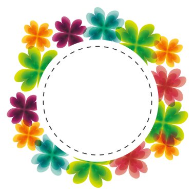 şirin çerçeve dekoratif çiçek