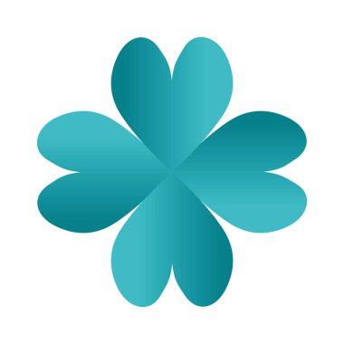 Sevimli çiçek dekoratif simgesi