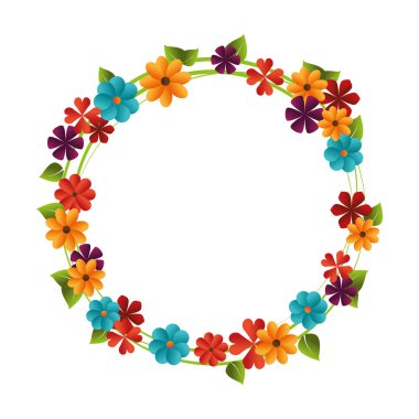 şirin çerçeve dekoratif çiçek