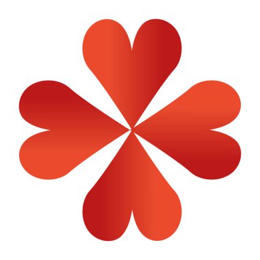 Sevimli çiçek dekoratif simgesi