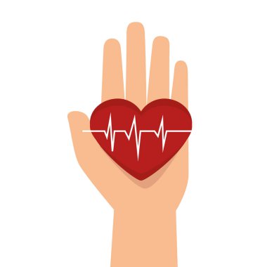 kalp bakım izole simgesi