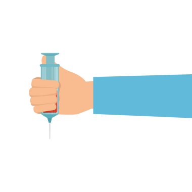 şırınga tıbbi izole simgesi