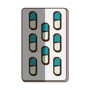 tıp uyuşturucu izole simgesi