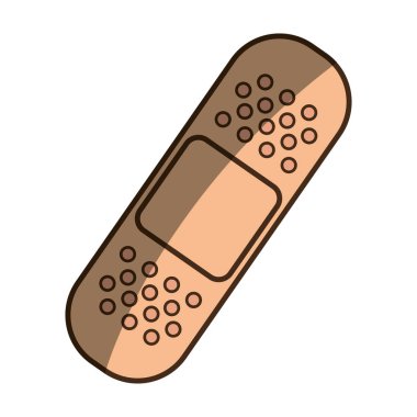 bandaj tıbbi izole simgesi