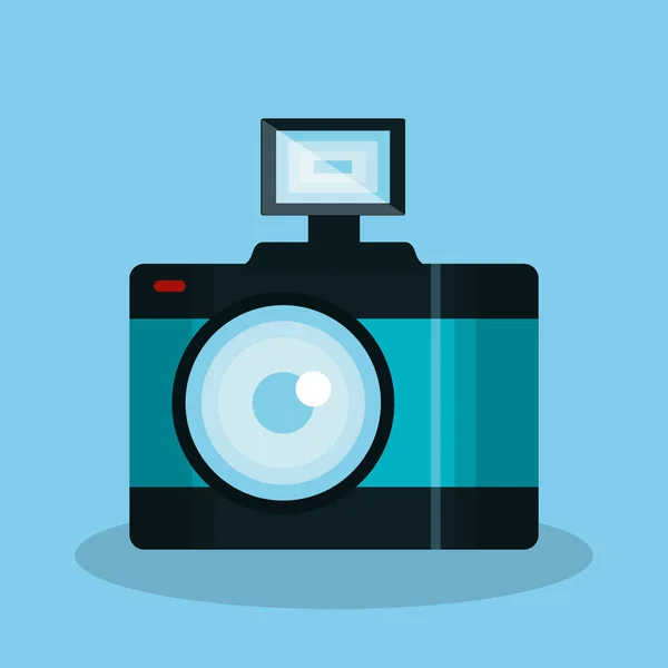 Fotografische geïsoleerde camerasymbool — Stockvector