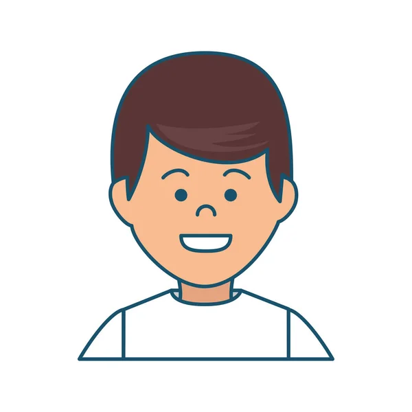 Samec avatar znak izolované ikony — Stockový vektor