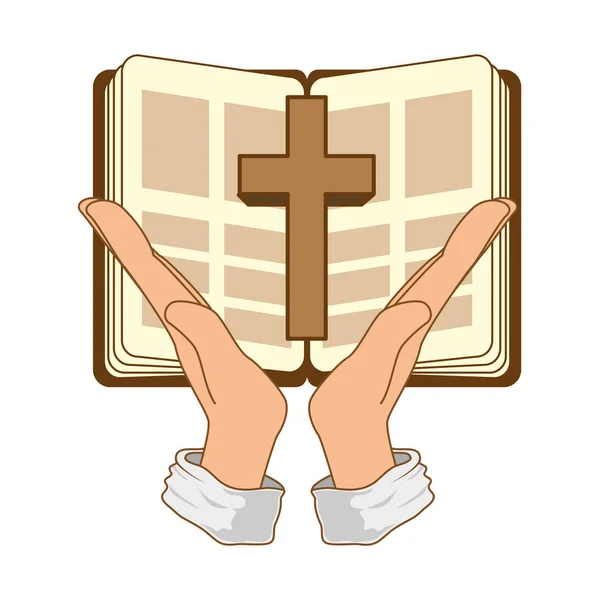 Sagrado icono de la Biblia sagrada — Vector de stock