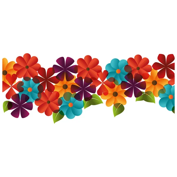 Marco lindo floral decorativo — Vector de stock