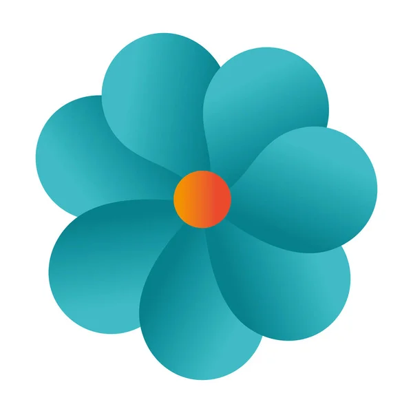 Ładny kwiat ozdobny ikona — Wektor stockowy