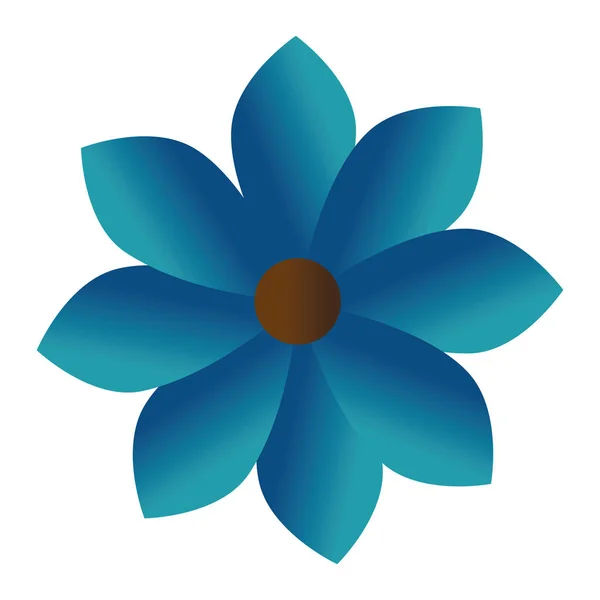 Lindo icono decorativo flor — Archivo Imágenes Vectoriales