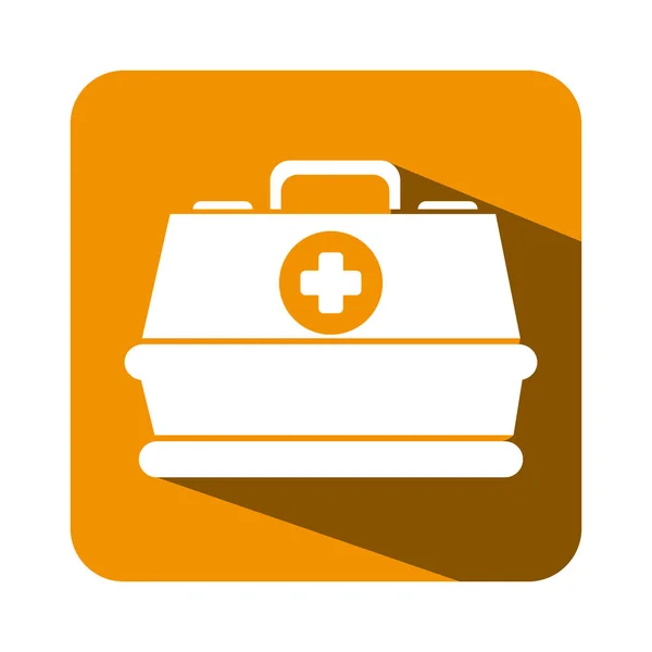 Kit médico icono aislado — Vector de stock