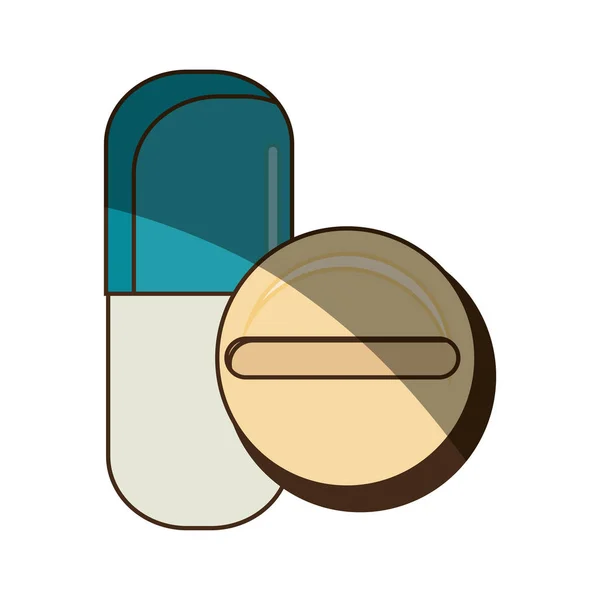 Medicamentos ícone isolado — Vetor de Stock