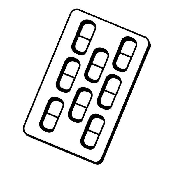 Médicaments médicaments icône isolée — Image vectorielle