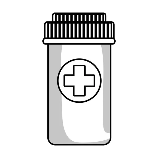 Medicin flaska isolerade ikonen — Stock vektor