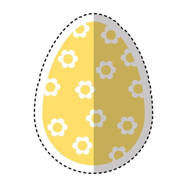 Egg paint easter season — Stock Vector