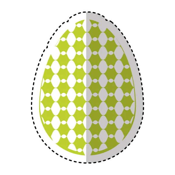 Pintura al huevo temporada de Pascua — Vector de stock